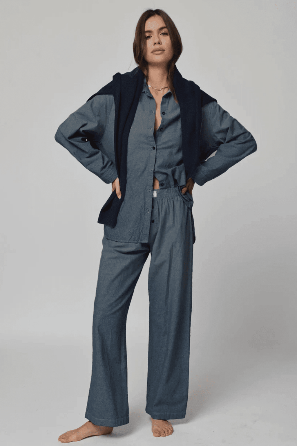 STILLWATER | Denim Chambre Favorite Shirt - Indigo