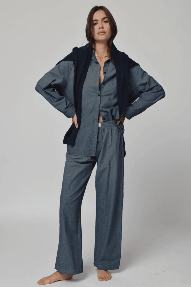 STILLWATER | The Denim Chambre Boxer Pant - Indigo