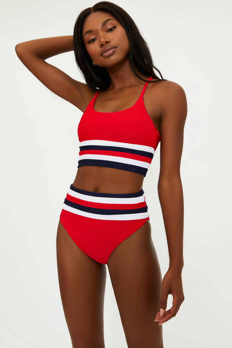 BEACH RIOT | Millie Bottom - American Color Block
