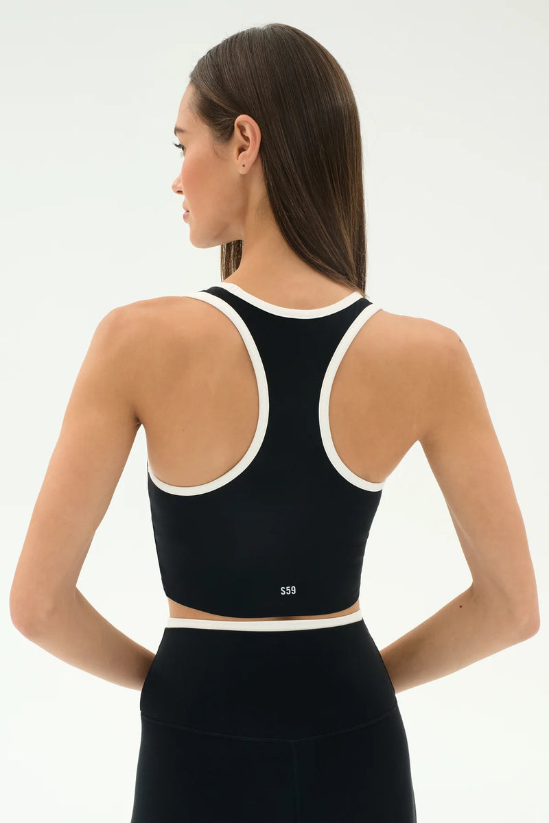 SPLITS59 | Amber Airweight Bralette - Black/White