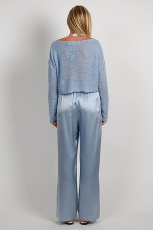 ENZA COSTA | Silk Satin Pant - Sky