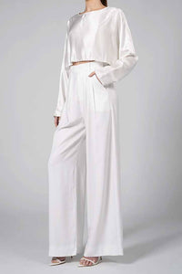 NONCHALANT | Fabi Pant - White