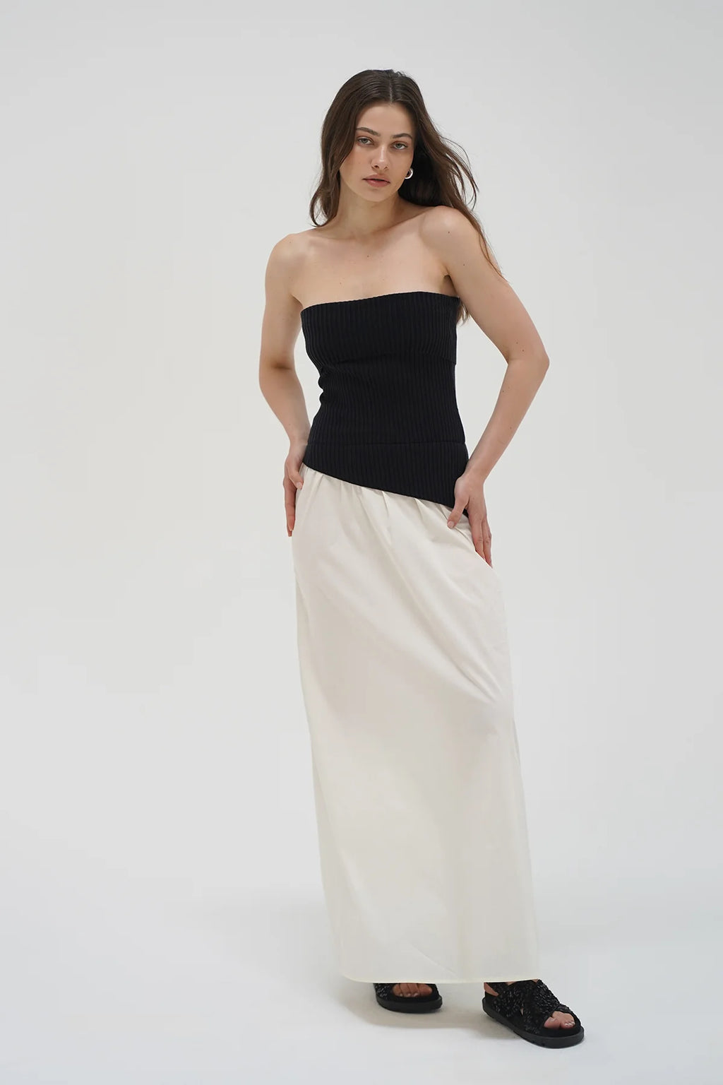 LNA | Roen Dress - Black/Cream