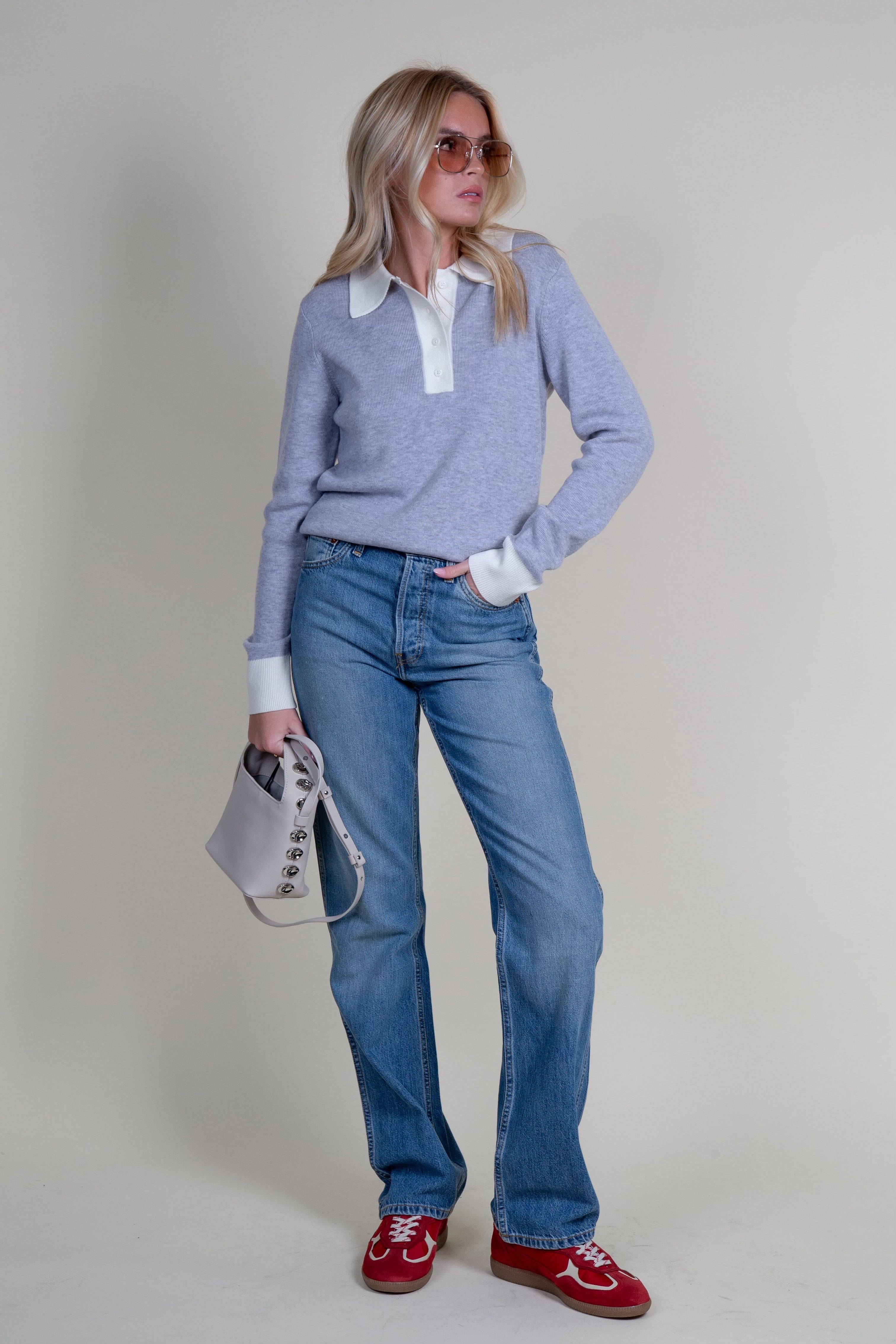 【関税込み】Re/Done ブルー 90s ハイウエスト ルーズジーンズ RE/DONE Jeans | High Rise Loose in Worn Blue