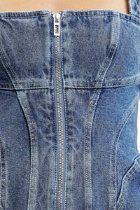 SIGNIFICANT OTHER | Washed Indigo Sabrina Mini Dress - Washed Indigo