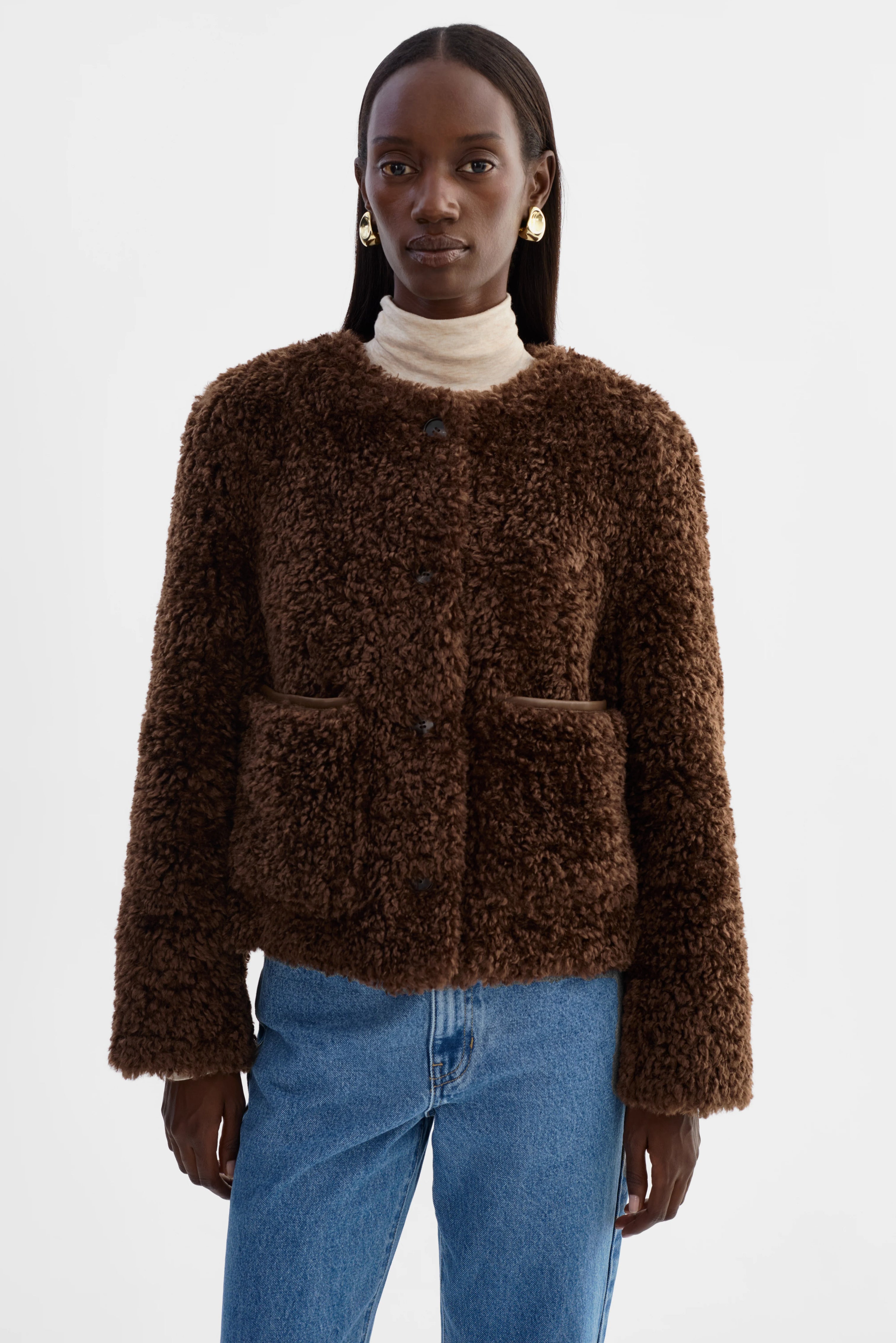 LAMARQUE | Emilia Faux Fur Jacket - Brown – Scarlet Clothing