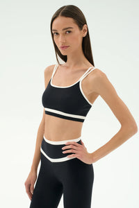 SPLITS59 | Eva Rigor Double Strap Bra - Black
