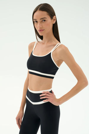 SPLITS59 | Eva Rigor Double Strap Bra - Black