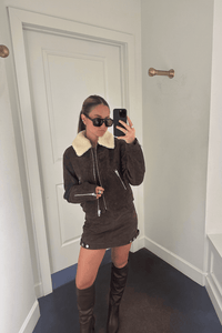 BLANK NYC | Down To Earth Jacket - Chocolate