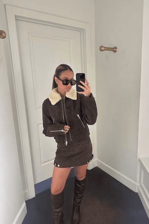 BLANK NYC | Down To Earth Jacket - Chocolate