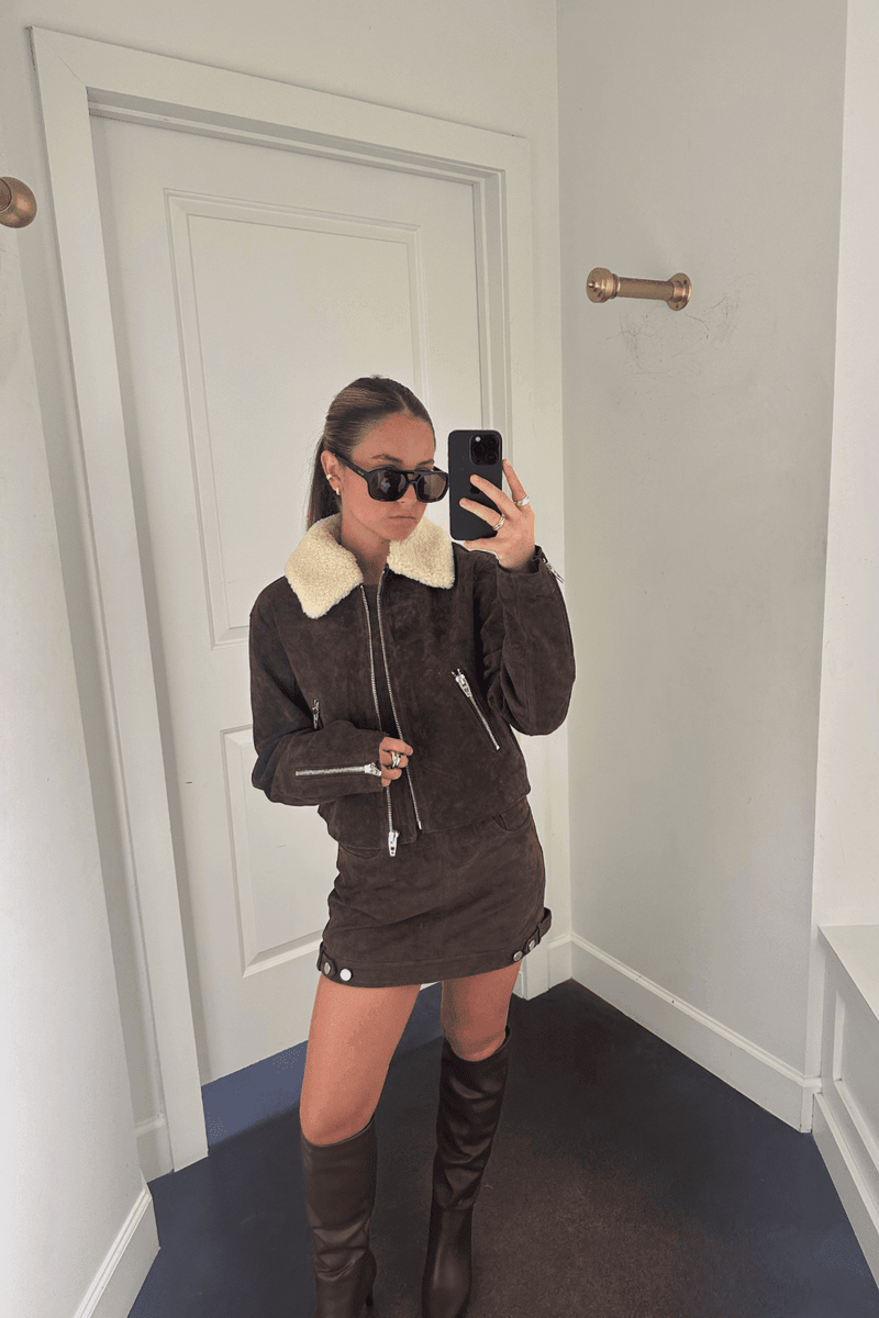 BLANK NYC | Down To Earth Jacket - Chocolate