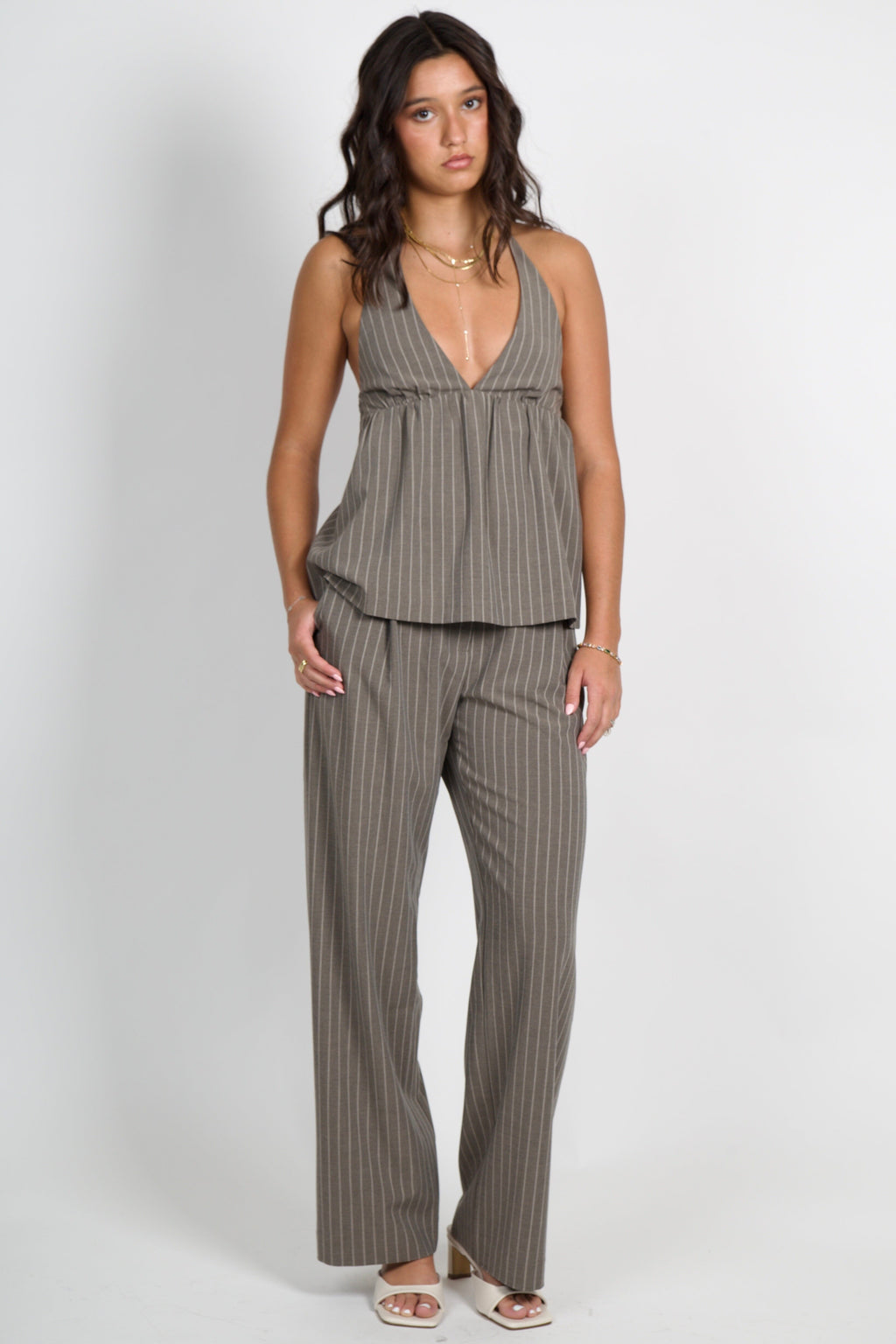BEC + BRIDGE | Jonni Pant - Charcoal Stripe