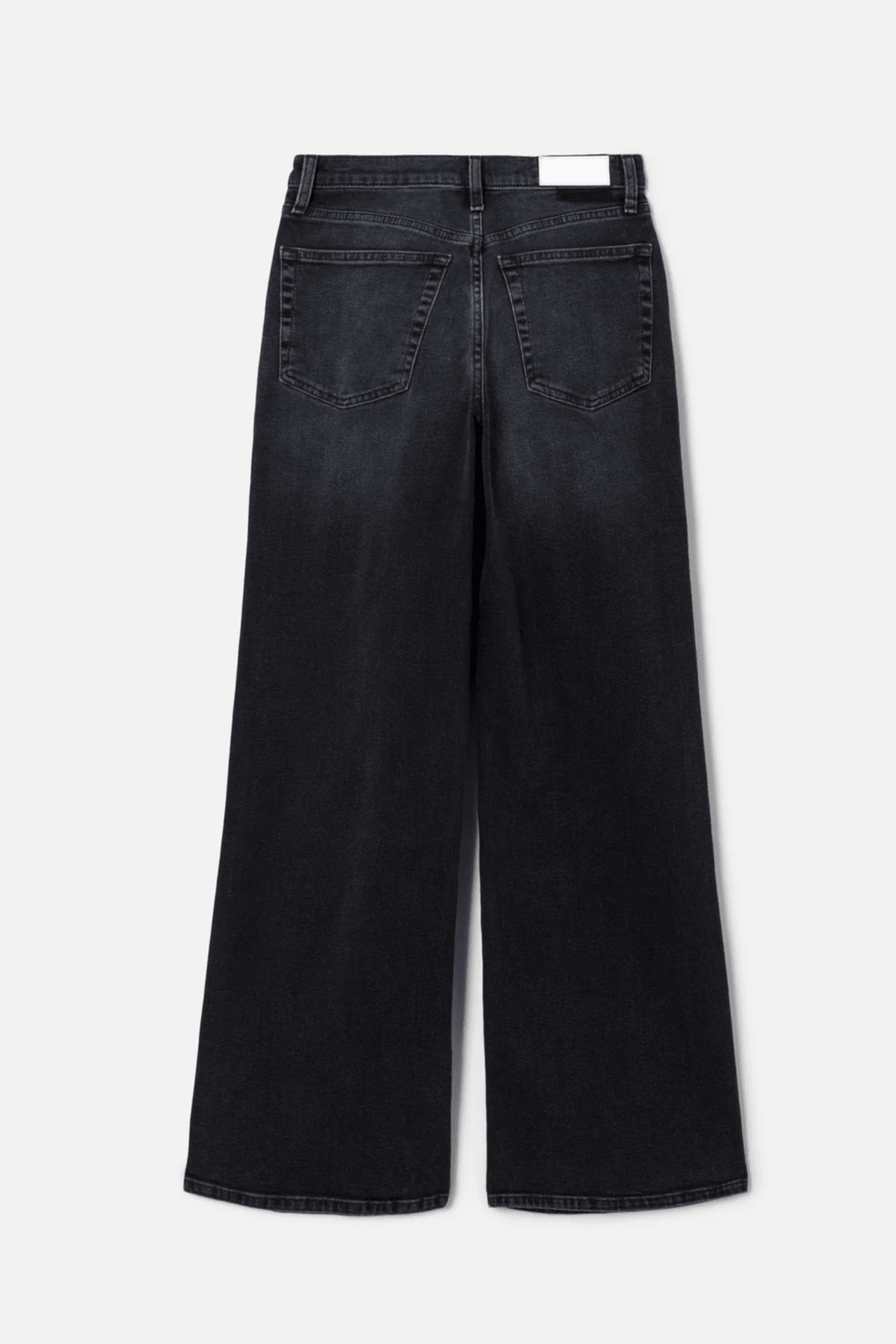 RE/DONE | High Rise Wide Leg - Washed Noir