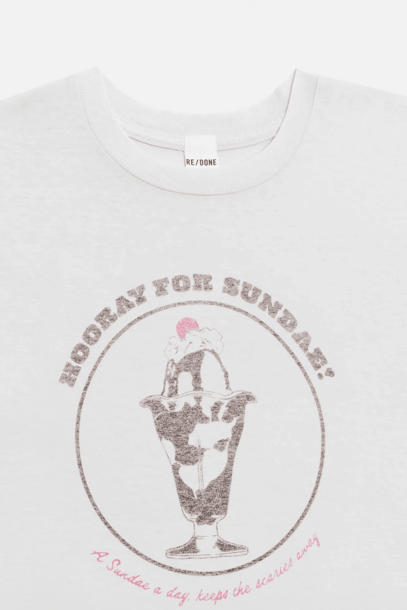 RE/DONE | Classic Sundae Tee - Optic White