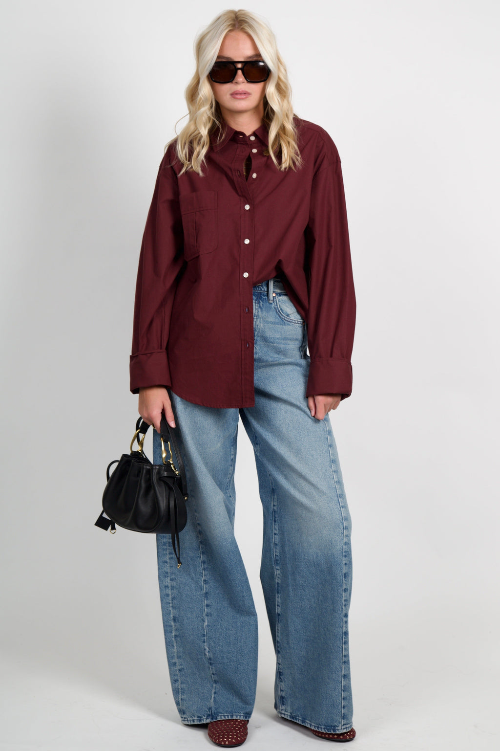 SMYTHE | Classic Relaxed Shirt - Wine