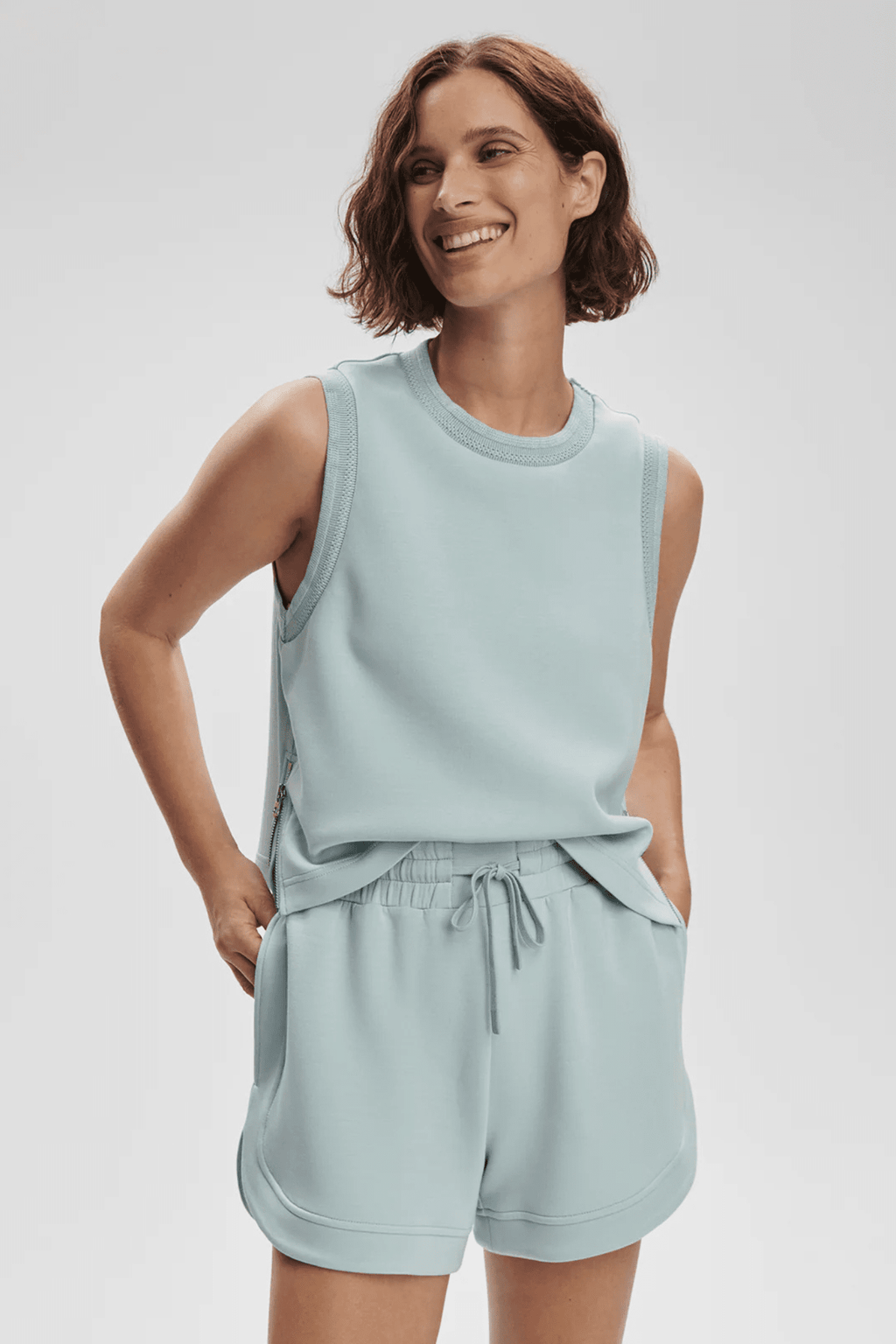 VARLEY | Ollie High Rise Short 3.5 - Ether Blue