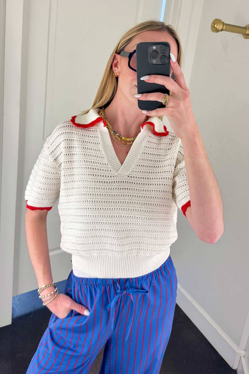 FRNCH | Caina Knit Pullover - Creme