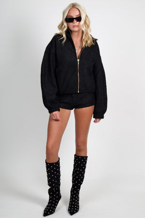 AMANDA UPRICHARD | Caresse Shorts - Black