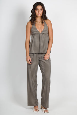 BEC + BRIDGE | Jonni Pant - Charcoal Stripe