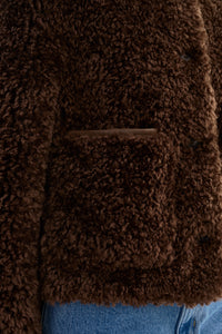 LAMARQUE | Emilia Faux Fur Jacket - Brown