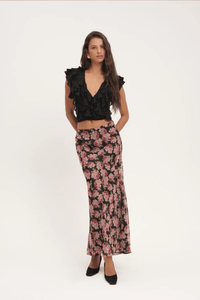 FOR LOVE & LEMONS | Lucianna Lace Top - Black