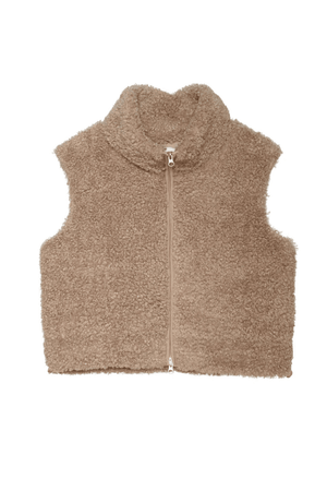 SUNDAYS | Sherpa Cecily Vest - Latte