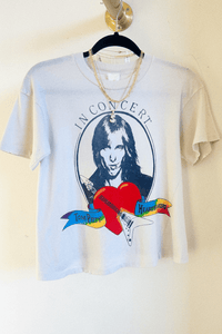 MADEWORN | Tom Petty Crop Tee - Vintage White