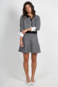 DEREK LAM | Imogen Knit Mini Skirt - Herringbone