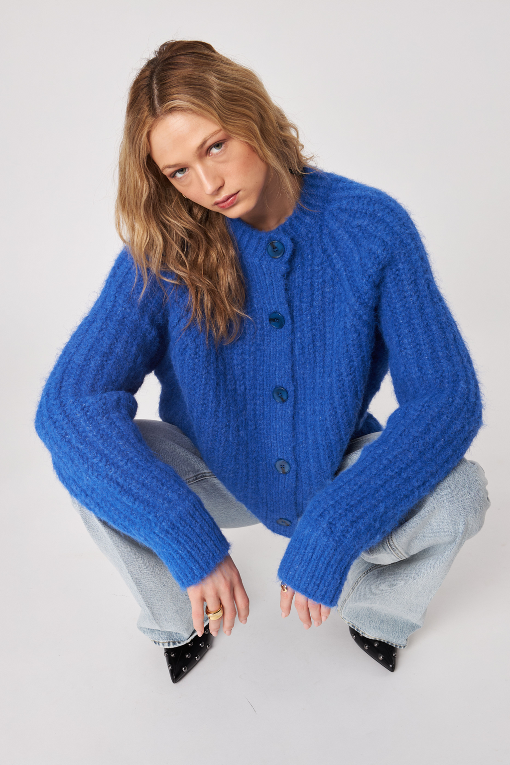 JOHN + JENN | Benny Cardigan - Electric Cobalt