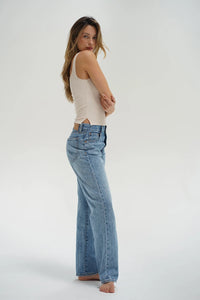 LNA | Scoop Ribbed Tank - Bone