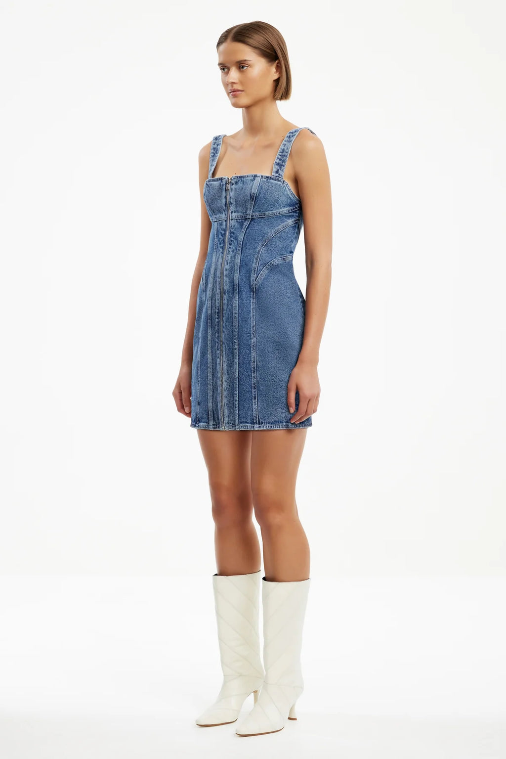 SIGNIFICANT OTHER | Washed Indigo Sabrina Mini Dress - Washed Indigo