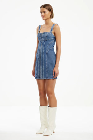 SIGNIFICANT OTHER | Washed Indigo Sabrina Mini Dress - Washed Indigo