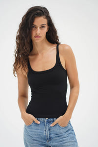 LNA | Timeless Ribbed Tank - Black
