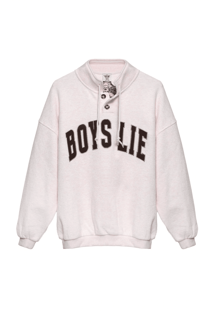 BOYS LIE | Henley Crewneck - Smoke and Mirrors