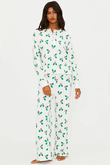 BEACH RIOT | Pacific Long Sleeve Sleep Set - Frosted Holly