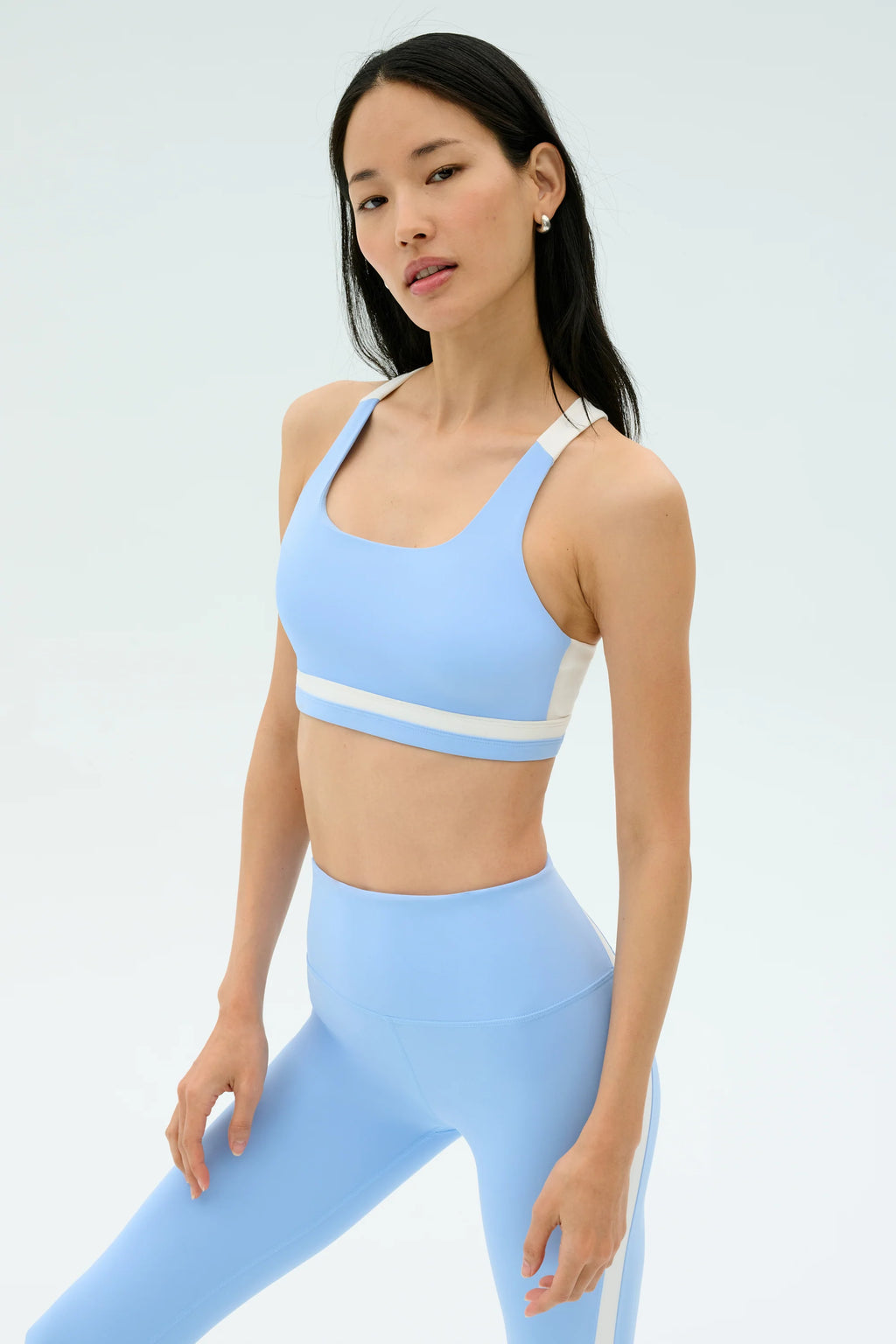 SPLITS59 | Miles Rigor Bra - Skylight/White
