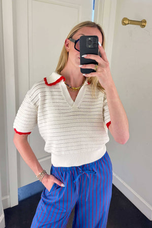 FRNCH | Caina Knit Pullover - Creme