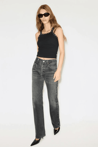 RE/DONE | Studded Ribbed Tank - Black