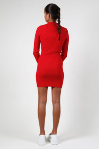 SOLID & STRIPED | The Geena Dress - Firey Red