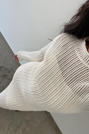 Crotchet This Way Dress - Milk