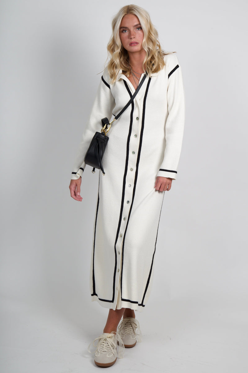 SANCIA | The Autumn Knit Dress - Frost