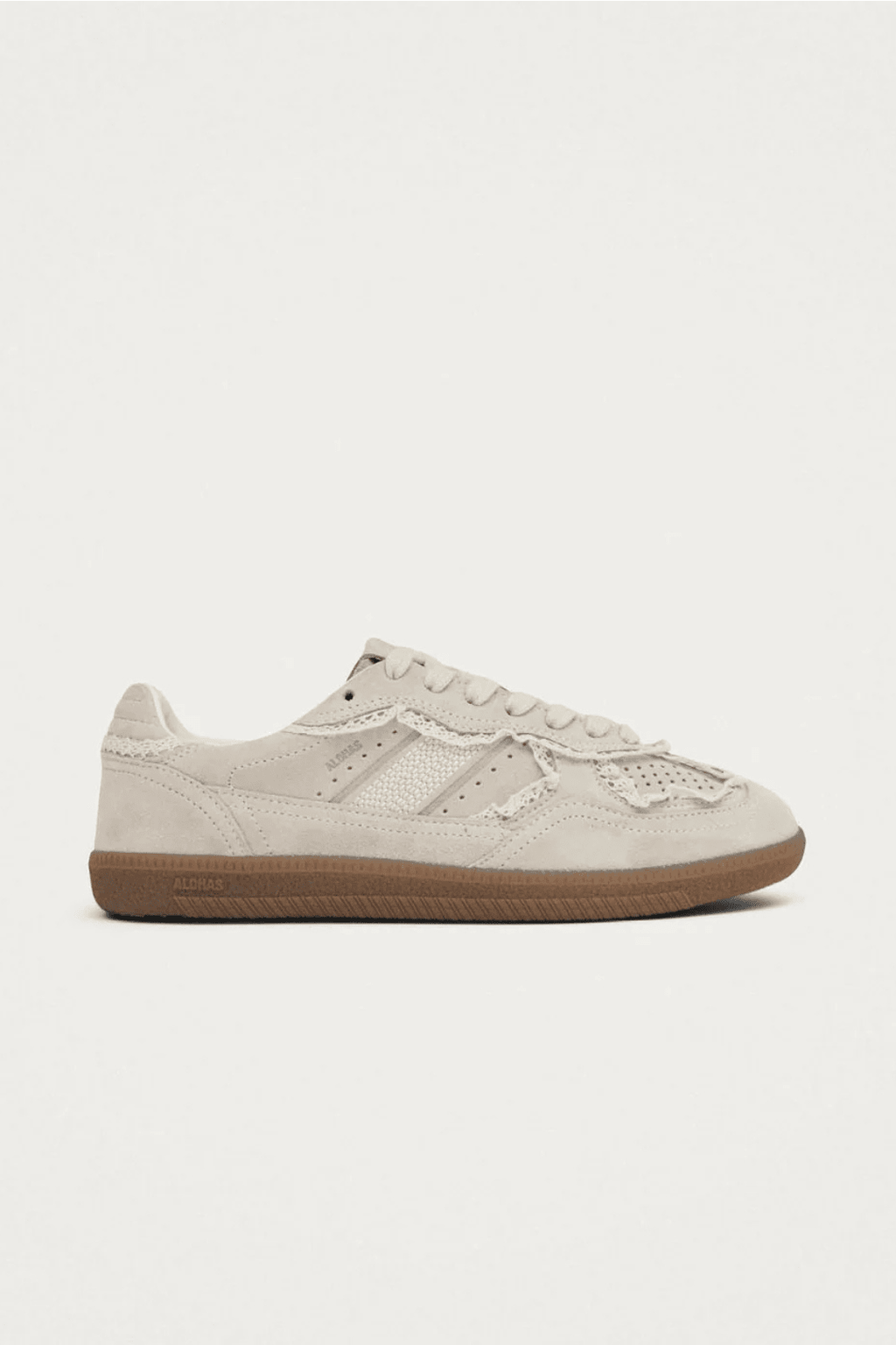 ALOHAS | The 490 Crochet Cream Leather Sneaker