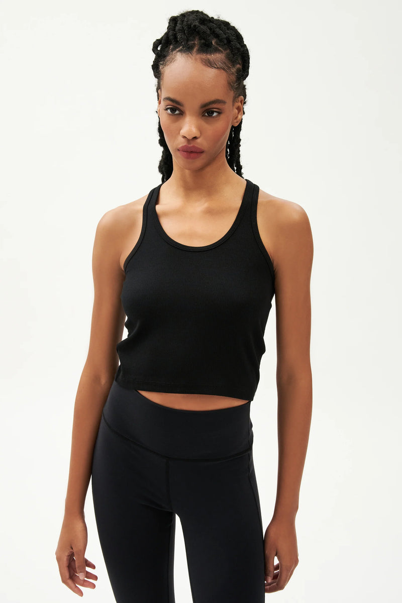 SPLITS59 | Ashby Rib Crop - Black