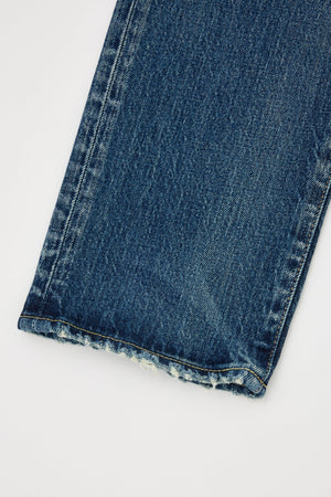 MOUSSY | MV Florahome Slim Straight - Blue