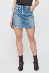 MOUSSY | MV Thomoston Asymmetry Skirt - Blue
