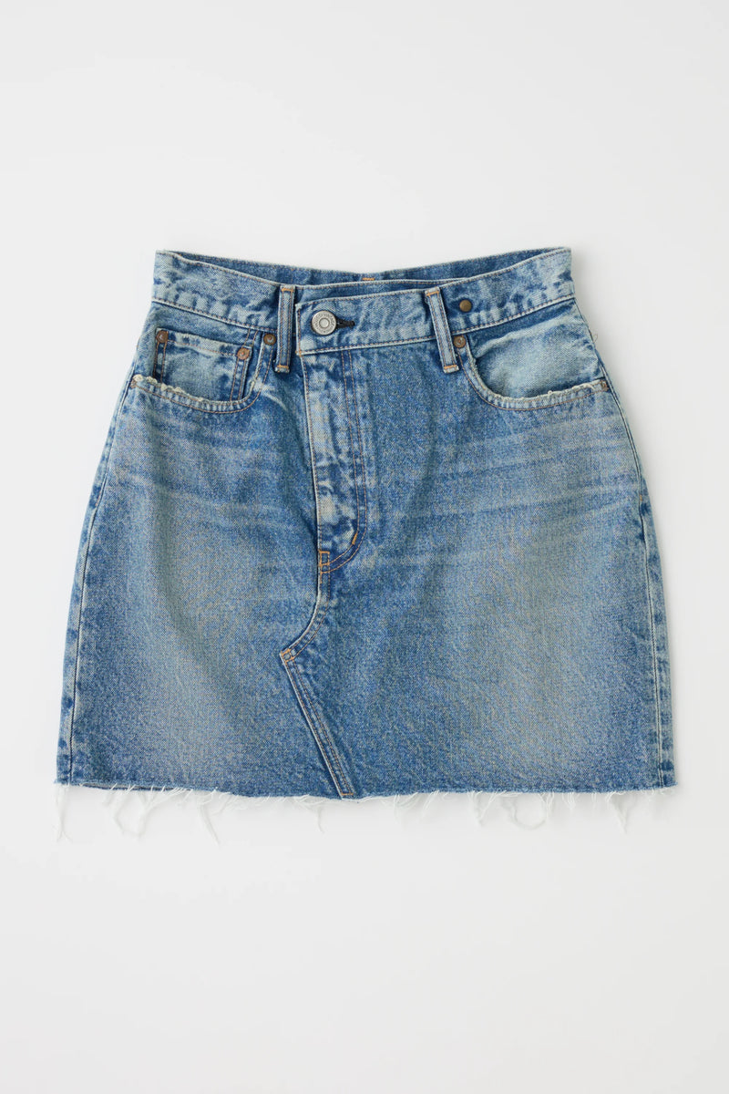 MOUSSY | MV Thomoston Asymmetry Skirt - Blue