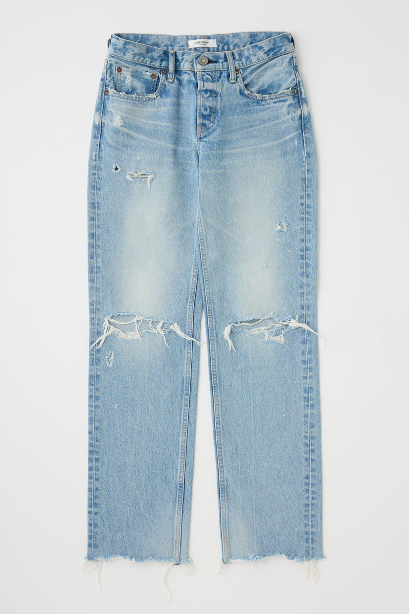 MOUSSY | MV Odessa Straight Low - Light Blue