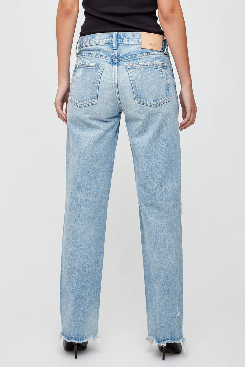 MOUSSY | MV Odessa Straight Low - Light Blue