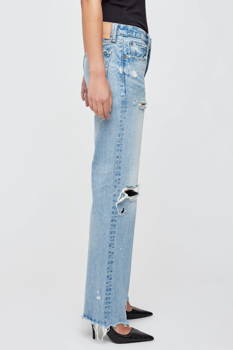 MOUSSY | MV Odessa Straight Low - Light Blue