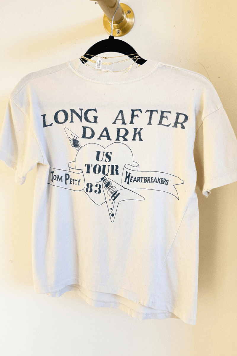MADEWORN | Tom Petty Crop Tee - Vintage White
